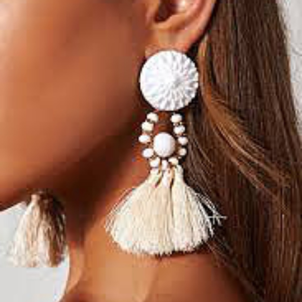 Tassel Earring ( Available in all colors) - Picture 8 of 8